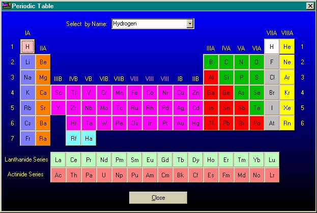 EngVert Periodic Table Screen Shot
